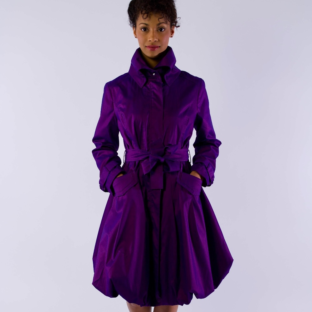 Samuel Dong Violet Trench Rain Coat
